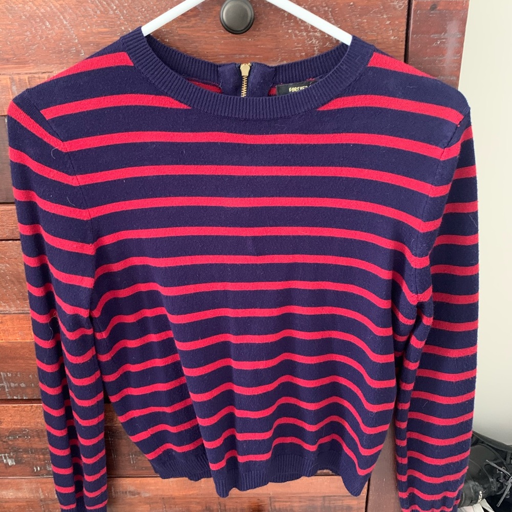 F21 Striped sweater